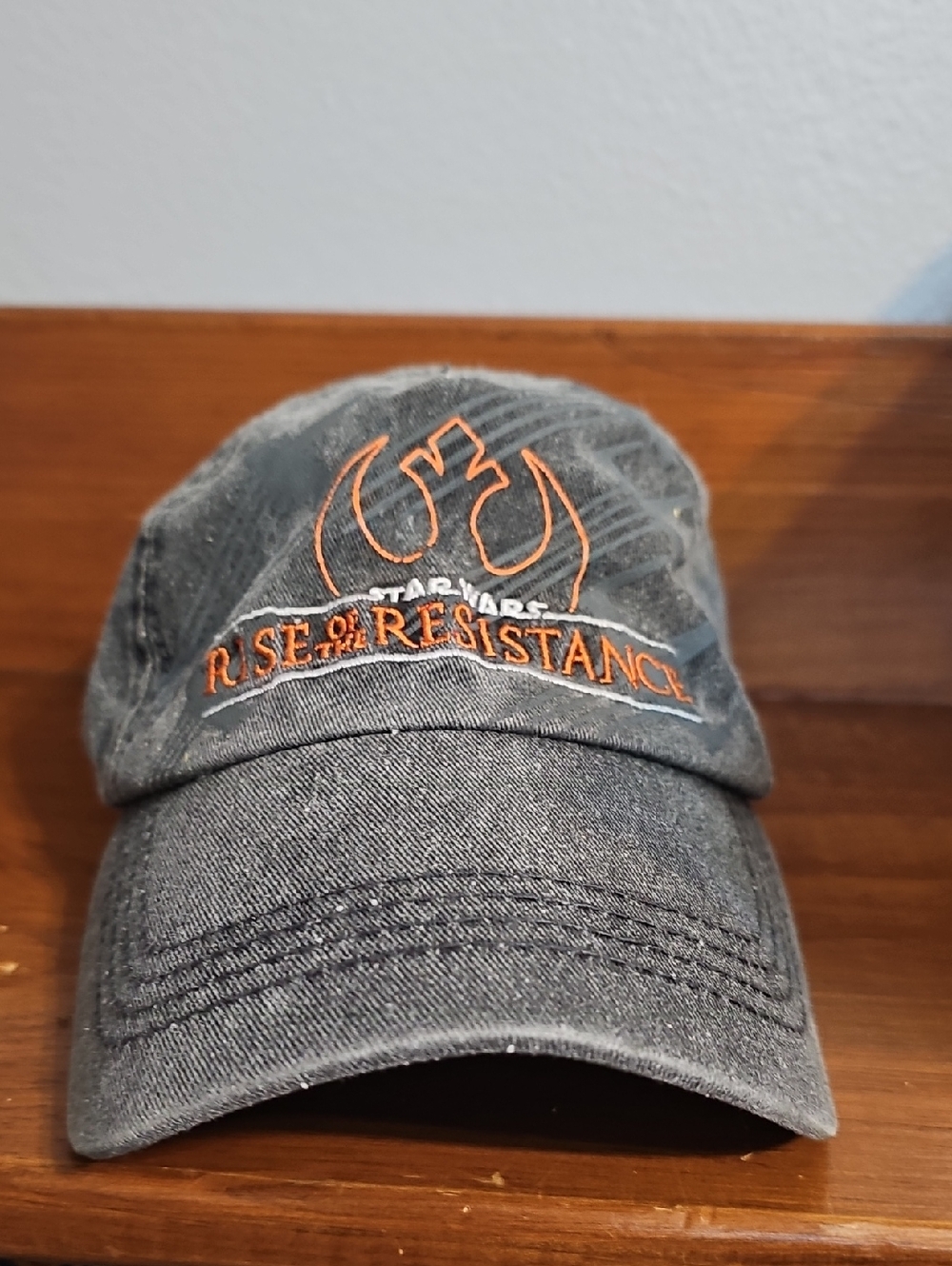 Star Wars Washed Black 'Rise of the Resistance' Hat with Orange Embroidery